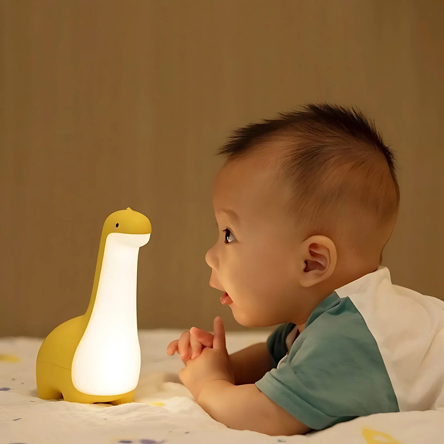 LED Dino Nachtlicht für Kinder – Beruhigendes Schlummerlicht mit Farbwechsel & Timerfunktion