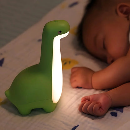LED Dino Nachtlicht für Kinder – Beruhigendes Schlummerlicht mit Farbwechsel & Timerfunktion