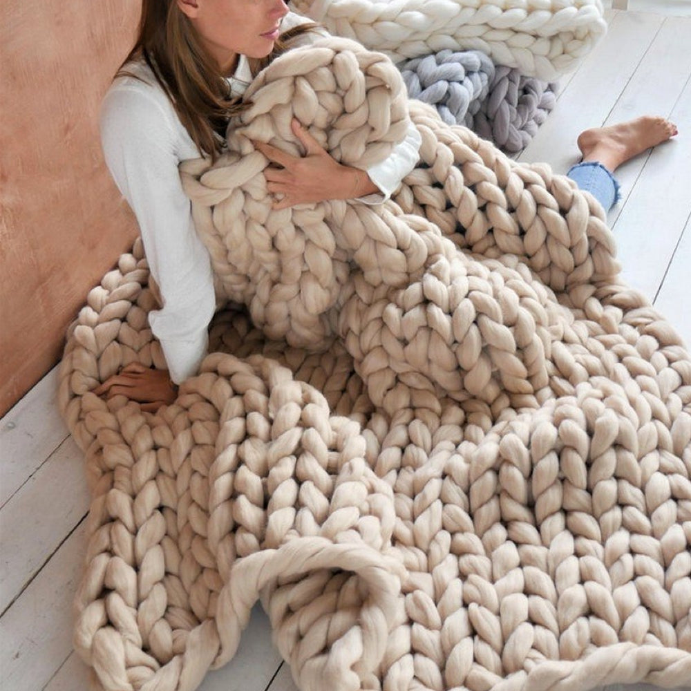 Weiche XXL Strickdecke für Gemütliche Abende – Komfort und Wärme in Perfektion