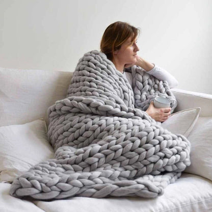 Weiche XXL Strickdecke für Gemütliche Abende – Komfort und Wärme in Perfektion